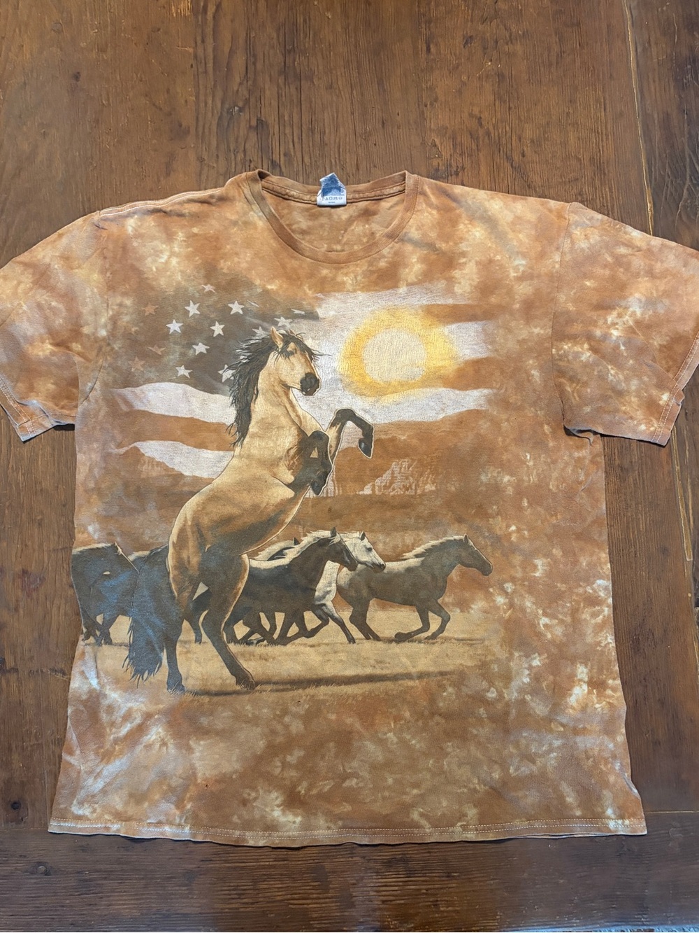 Tie-Dye Horse USA Graphic Tee Men’s L